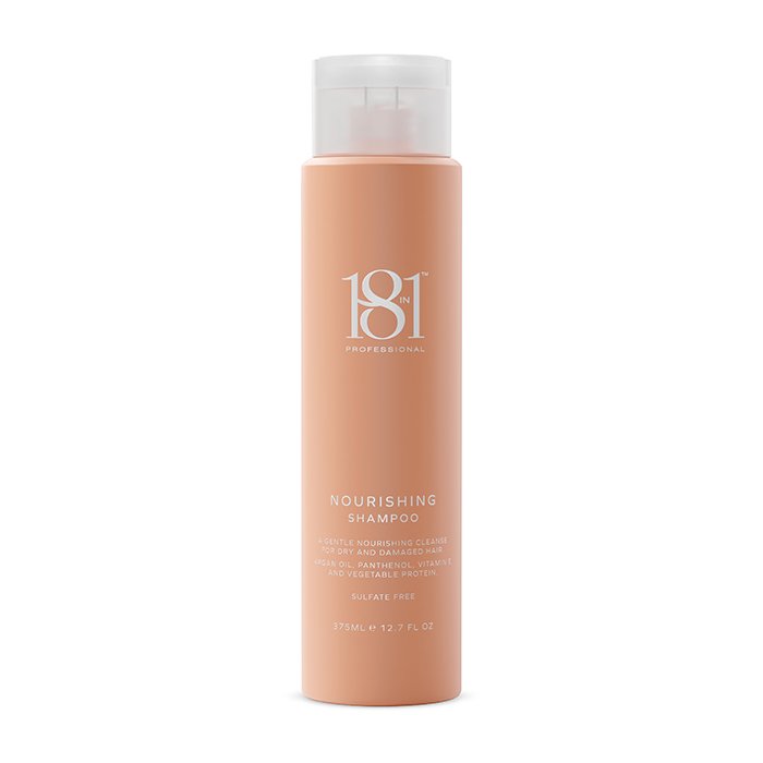 Front view of bottle of 18 in Nourishing Shampoo